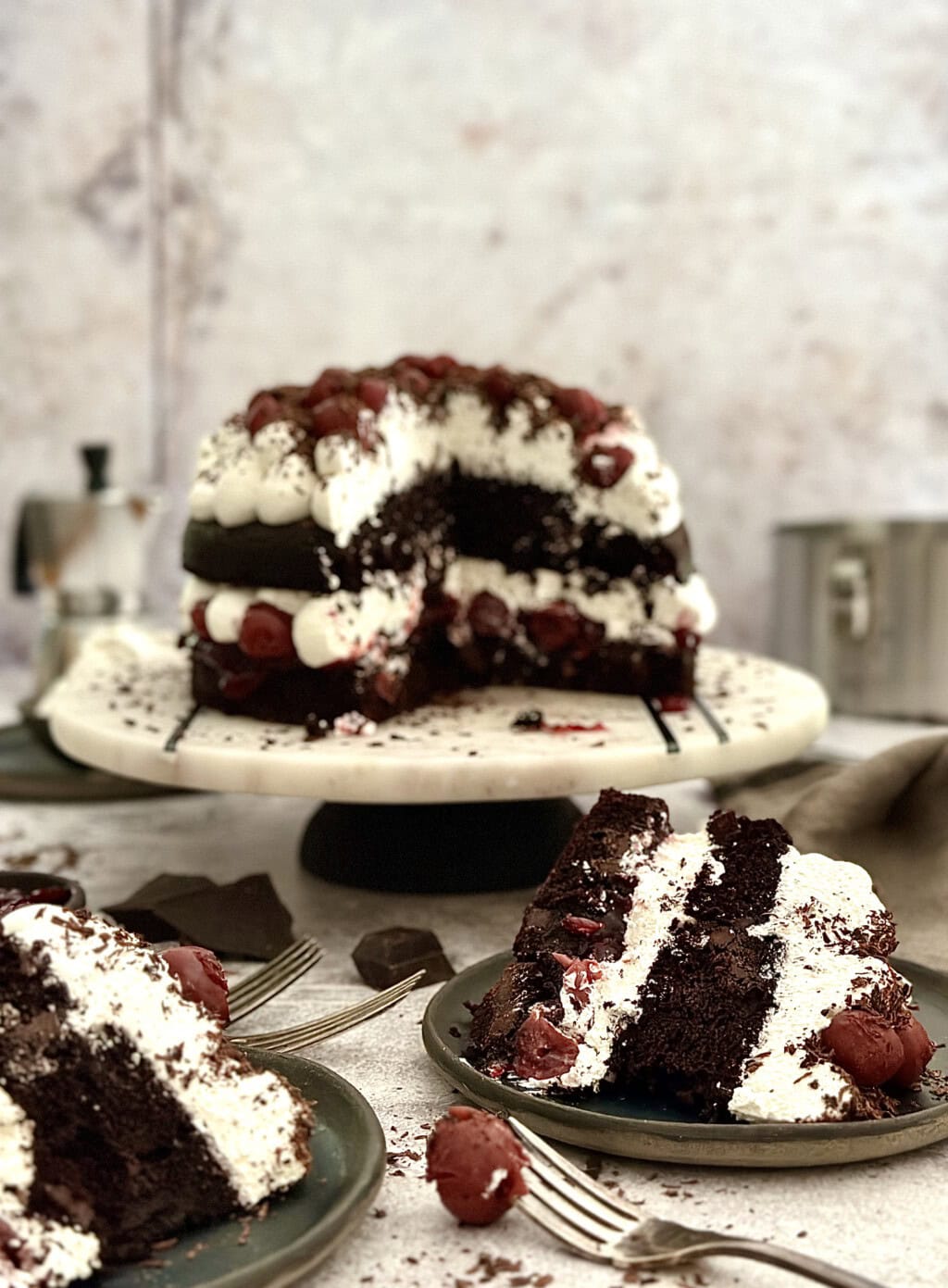 Veganer Schwarzw Lder Kirsch Naked Cake Von Januar Bis Dezember