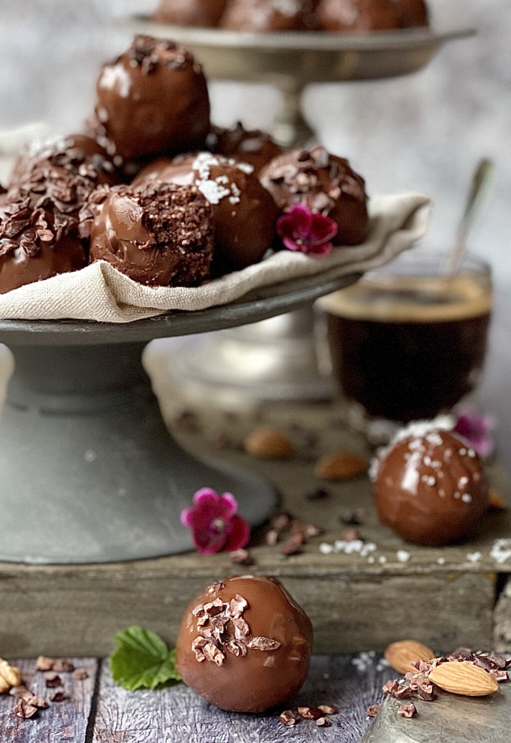 Vegane Brownie Pralinen - Von Januar bis Dezember