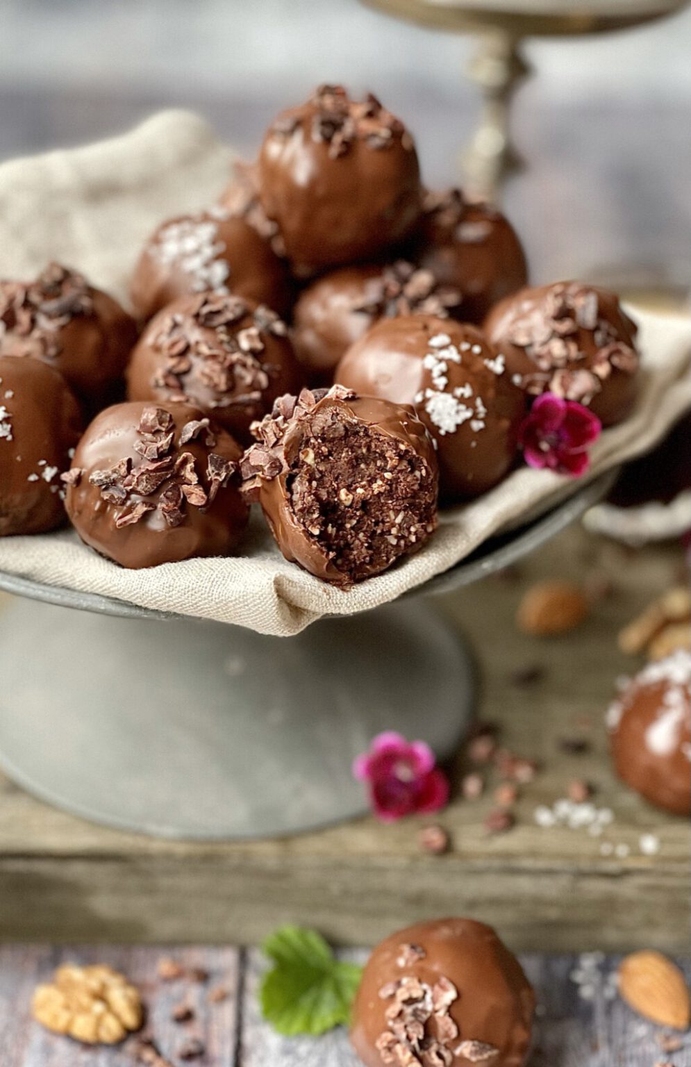 Vegane Brownie Pralinen - Von Januar bis Dezember