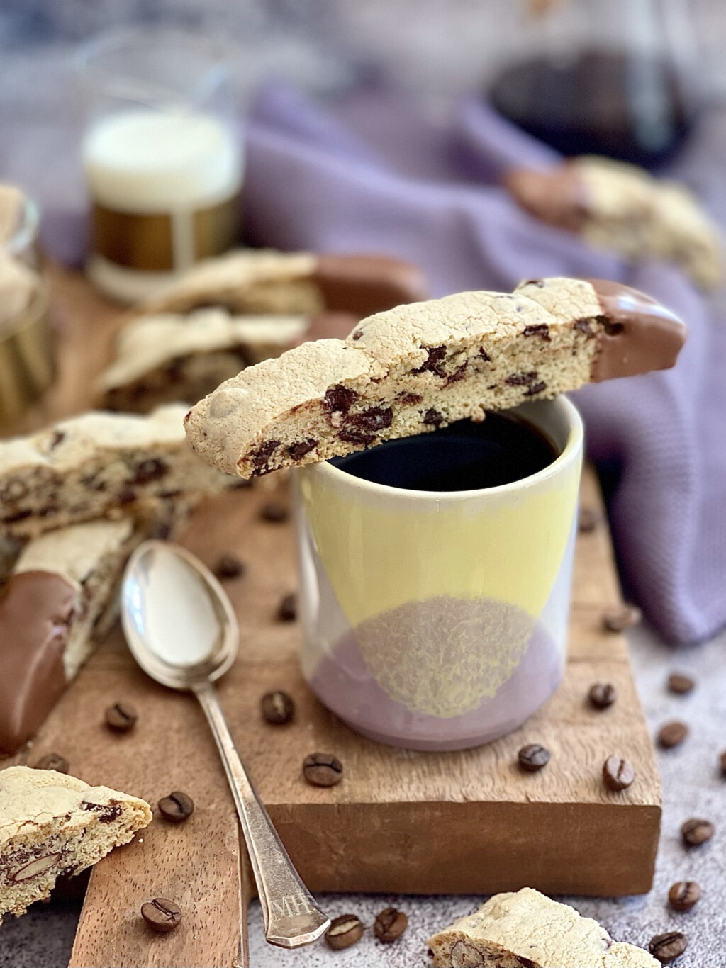 Cappuccino-Biscotti mit Pekannüssen und Schokolade - Von Januar bis ...