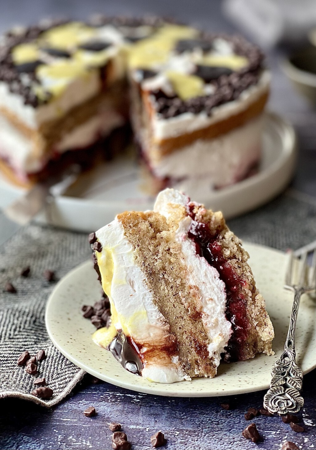 Veganer Kuhflecken Naked Cake Von Januar Bis Dezember