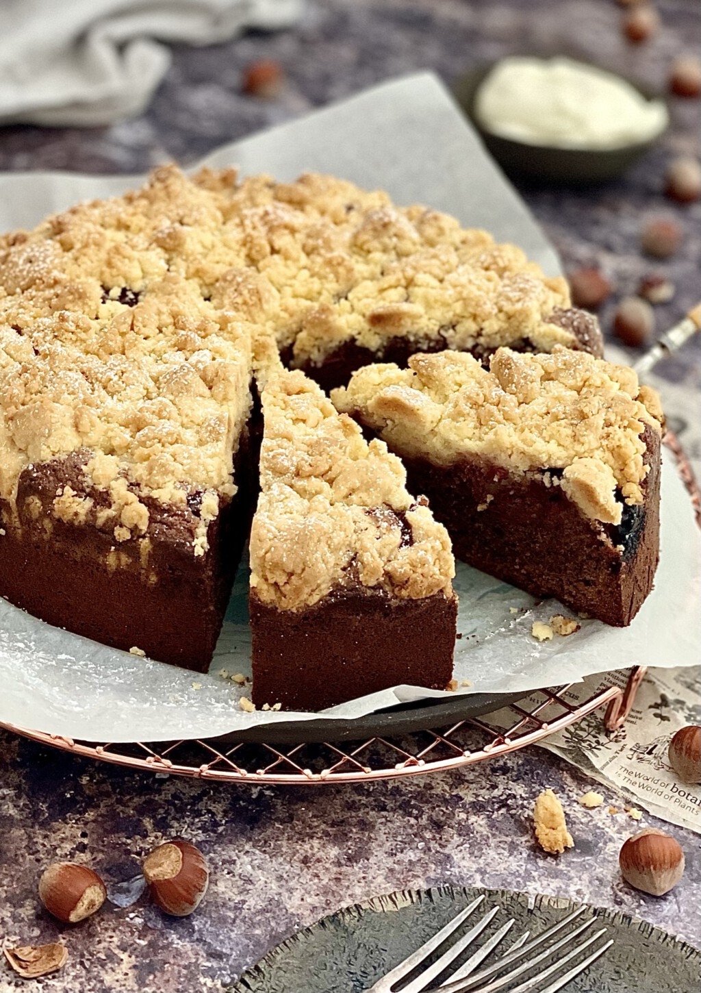 Schoko-Kirsch-Streuselkuchen - Von Januar bis Dezember Schoko-Kirsch-Streuselkuchen - Von Januar bis Dezember