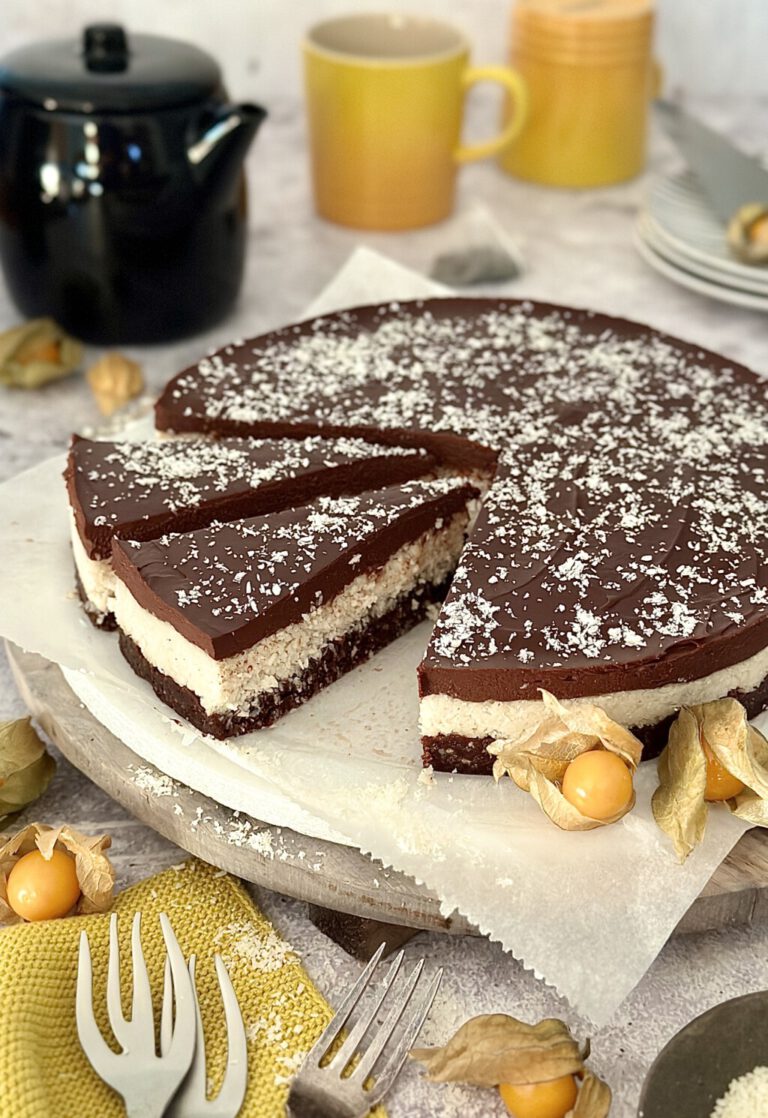 Vegane Schoko-Kokos-Tarte - Von Januar bis Dezember